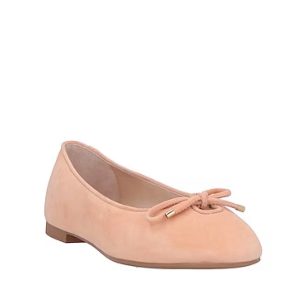 Stuart Weitzman Cream Ballet Flats with Bow